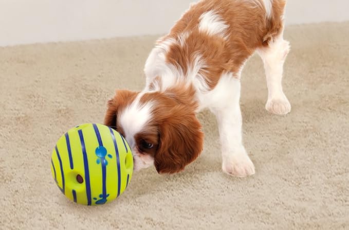Wobble Wag Giggle Ball | Rolling Enrichment Toy for Fun Playtime, Interactive Play for Indoor or Outdoor, Keeps Dogs & Puppies Large, Medium or Small Busy & Moving, As Seen on TV | Pack of 1