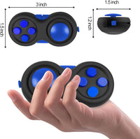 UOOEFUN fidget controller pad with joystick, buttons and gear roller, black and green - view 8