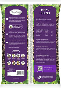 Finch Blend Bird Food - Mix of Sunflower Hearts/Kernels and Nyjer, 5 Pounds - No Grow Seed - For Wild Birds