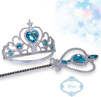 Princess Anna Costume Dress up Accessories for Girls Anna Cosplay - Blue - image 4