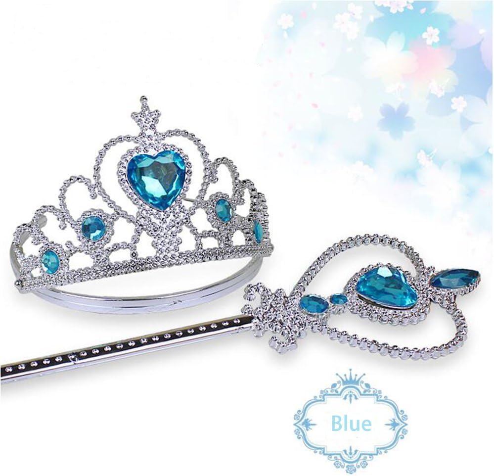 Princess Anna Costume Dress up Accessories for Girls Anna Cosplay - Blue - image 4