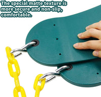 Pink Swing Seat, Heavy Duty Chain Plastic Coated - Green - image 4