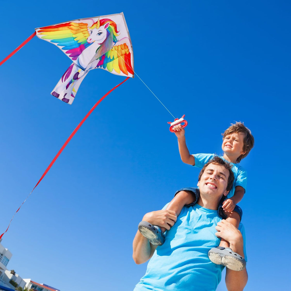 Xida large dragon delta kite for kids, 55 x 61.8 inch ripstop polyester with flying line - view 24