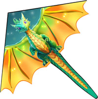 Xida large dragon delta kite for kids, 55 x 61.8 inch ripstop polyester with flying line - view 3