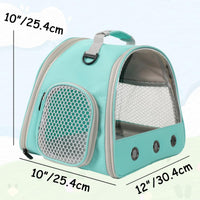 Small Animals Tent, Breathable Transparent Pet Playpen Pop Open Outdoor/Indoor Exercise Fence - Green / TPU Carrier+Playpen - image 2