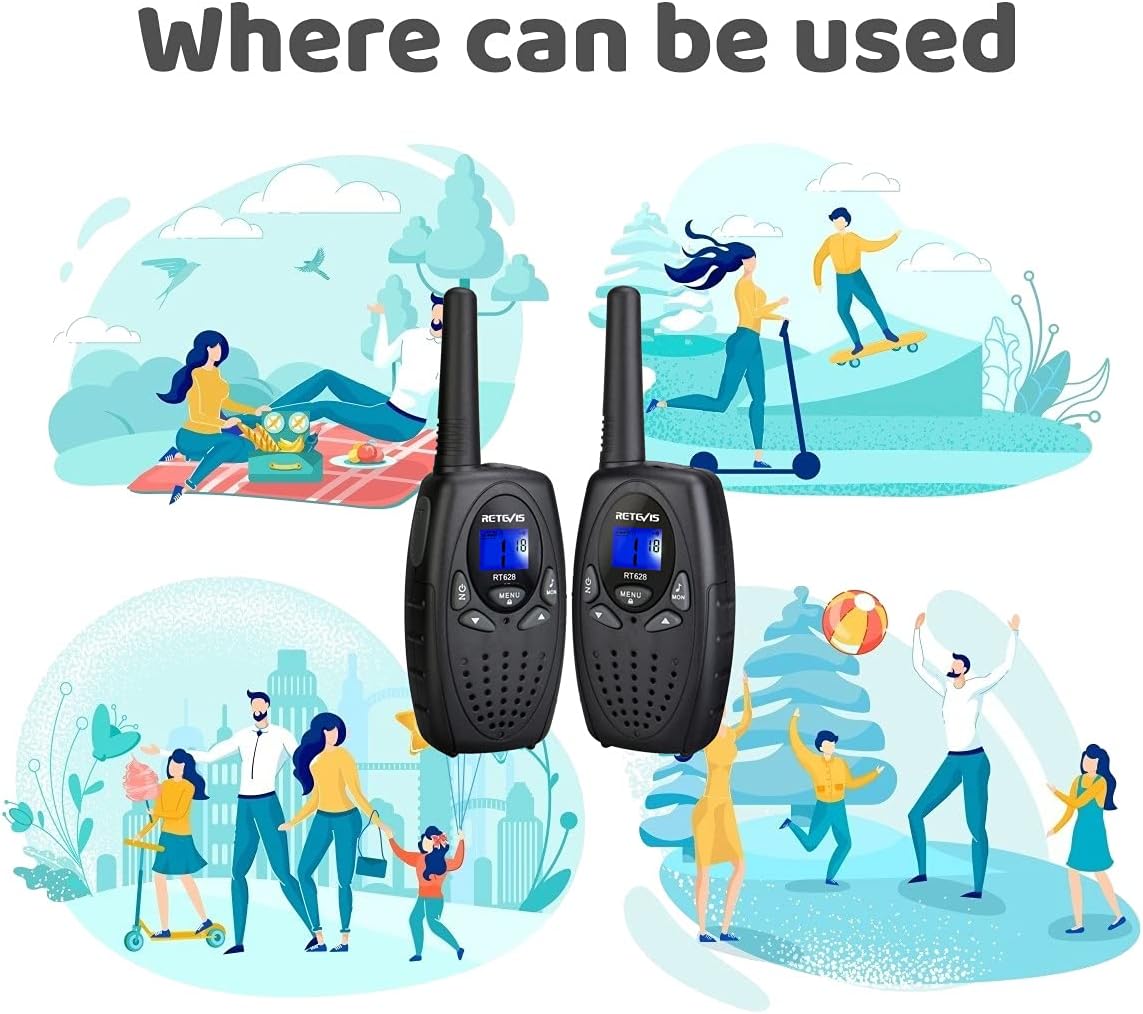 Retevis RT628 Walkie Talkies for Kids - Black / 2 - image 3