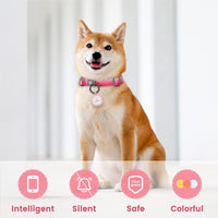 Pawaii Dog ID Tag, Silent Silicone QR Code Tag, Scan Alerts - Pink - image 2