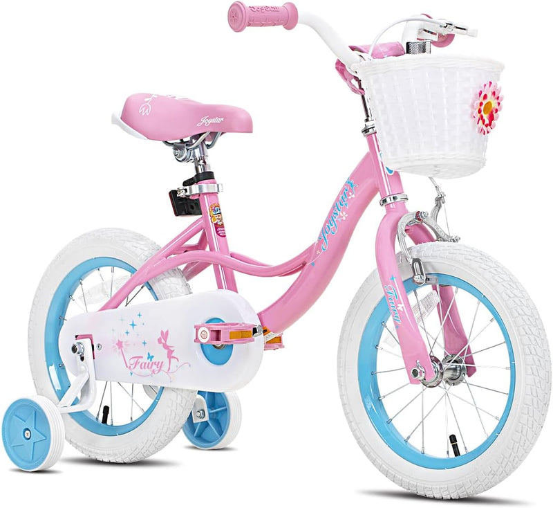 JOYSTAR Fairy Girls Bike for Toddlers and Kids Ages 2-8 Years Old – Fun for Kids & Family - Pink / 18 Inch