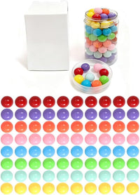 Witlans 80 acrylic Chinese checker replacement marbles in eight colors with storage jar