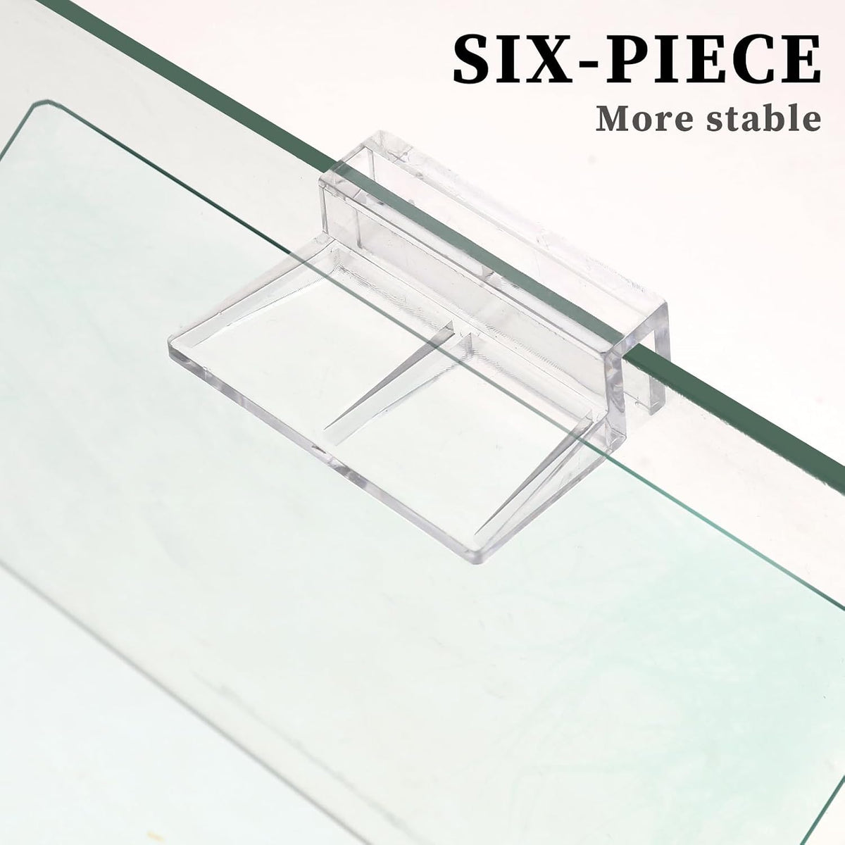 Sliverdew 6 PCS Aquarium Lid Clips, Plastic Fish Tank Cover - for 8mm thickness - image 2