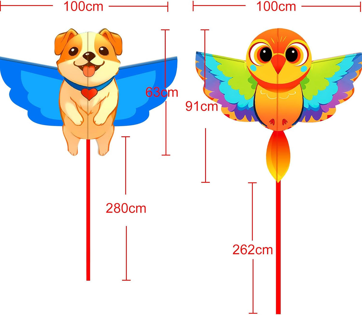 HENGDA KITE cartoon bee kite with yellow body, light wings and long tail - view 6