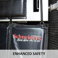 Schneiders Trailer Stall Wall Kick Pad Mat | High-Density Foam | Double PVC Vinyl for Horse Travel Safety | Color Black