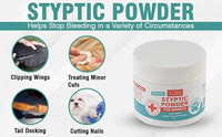 G.B.S 5 oz Styptic Powder for Dogs, Cats & Birds – Quick Blood Clotting for Nail Clipping, Minor Cuts, Tail Docking & Wing Clipping – Pet First Aid Hemostatic Powder with Sealed Top & Scoop (3)