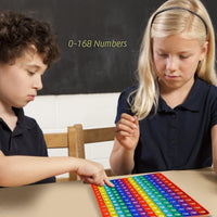 DK-SIMINA Large P0pp with Numbers - Rainbow 12x12 multiplication table - image 3
