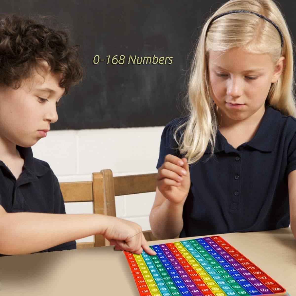 DK-SIMINA Large P0pp with Numbers - Rainbow 12x12 multiplication table - image 3