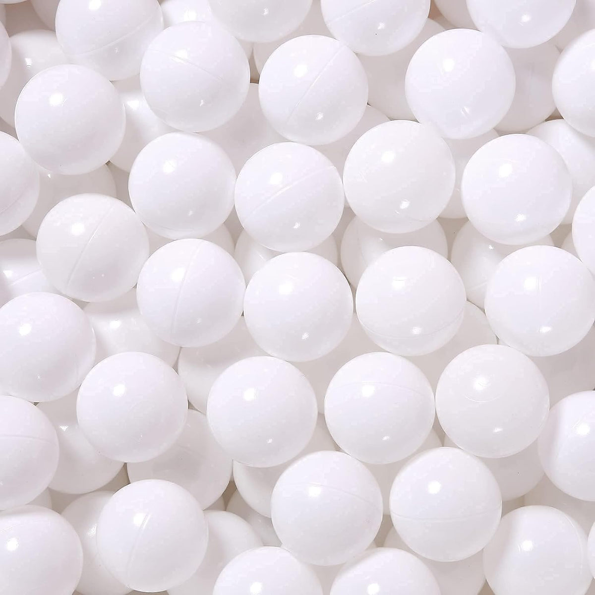 Ball Pit Balls for Kids, Plastic Refill 2.2 Inch Balls - White