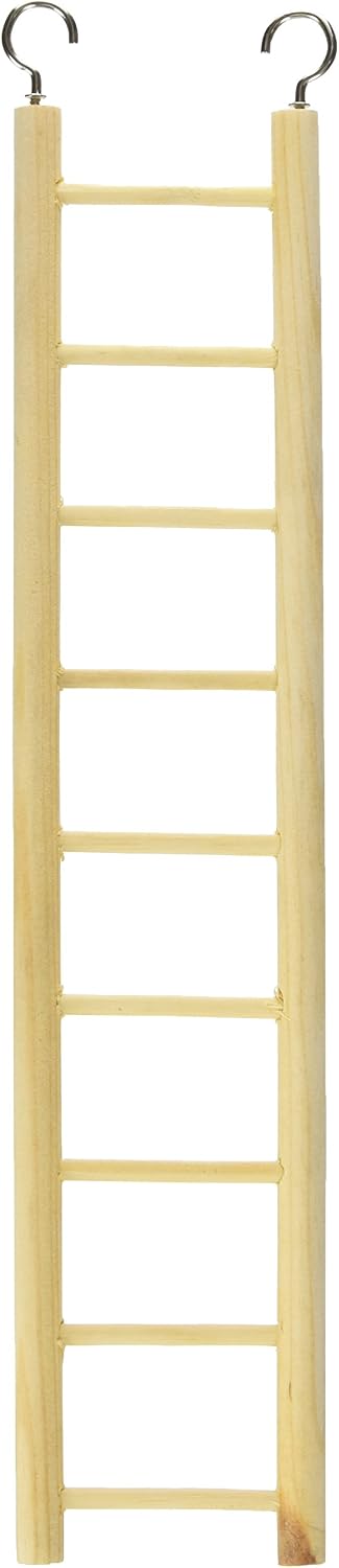 Prevue Pet Products 9-Rung Wood Bird Ladder Foot Exercise Beak Use – Essentials for Birds