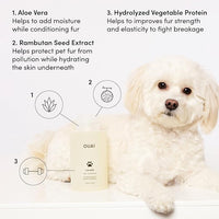 OUAI Fur Bébé Pet Shampoo, Mercer Street Scent - Dog Shampoo and Coat Wash for Hydrating, Cleansing and Adding Shine - Pet Supplies by OUAI (16 Fl Oz)