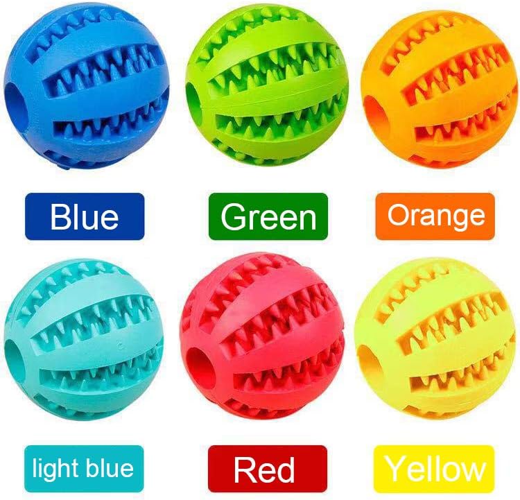 Sunglow 2 Pack Dog Toy Ball – Essentials for Dogs - Blue/Green / 2.36 in - image 4