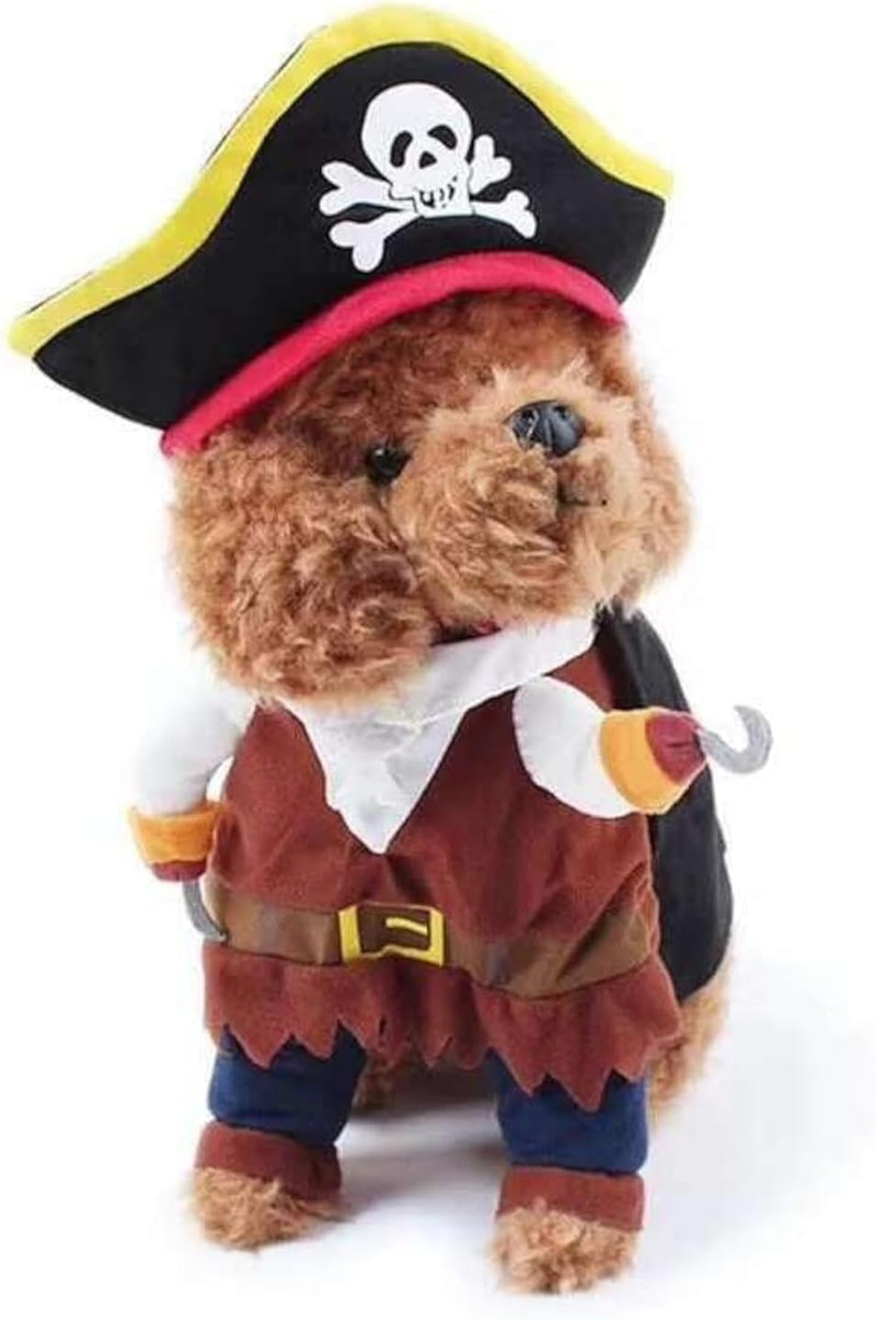 Idepet Funny Pet Clothes Pirate Dog Cat Costume Party Apparel – Essentials for Cats - X-Large / Pirate