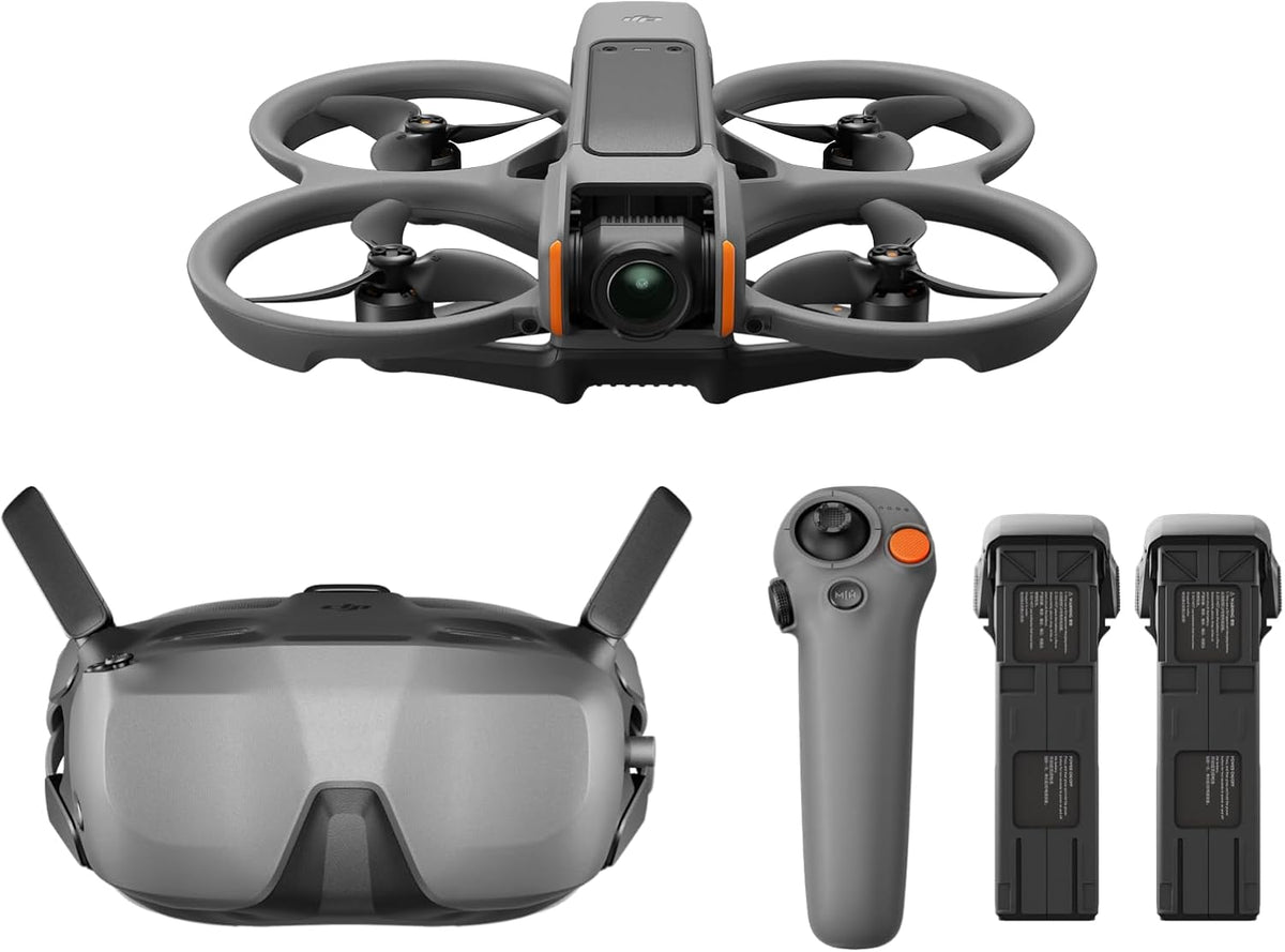 DJI Avata 2 Fly More Combo, FPV Drone With Camera 4K – Fun for Kids & Family - Fly Smart Combo (Three Batteries)