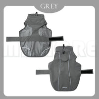 Waterproof Dog Raincoat with Reflective Strip - XX-Large / Gray - image 3