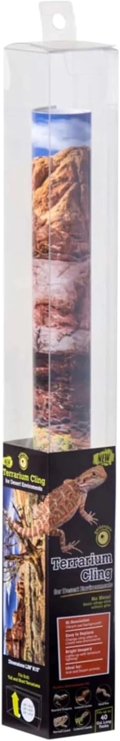 Galápagos Terrarium Background Clings, 11.125" x 36" - Multi-Colored