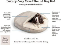 Snoozer Luxury Cozy Cave Dog Bed - Indoor Dog Bed with Cover Cave, Covered Calming Burrow for Small & Medium Sized Pets with Blanket Attached, Enclosed, Washable - Large, Barkely Black Diamond