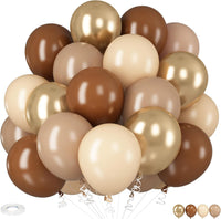 HILAVO Toy Inspired Story Balloons - Brown Gold / 35PC