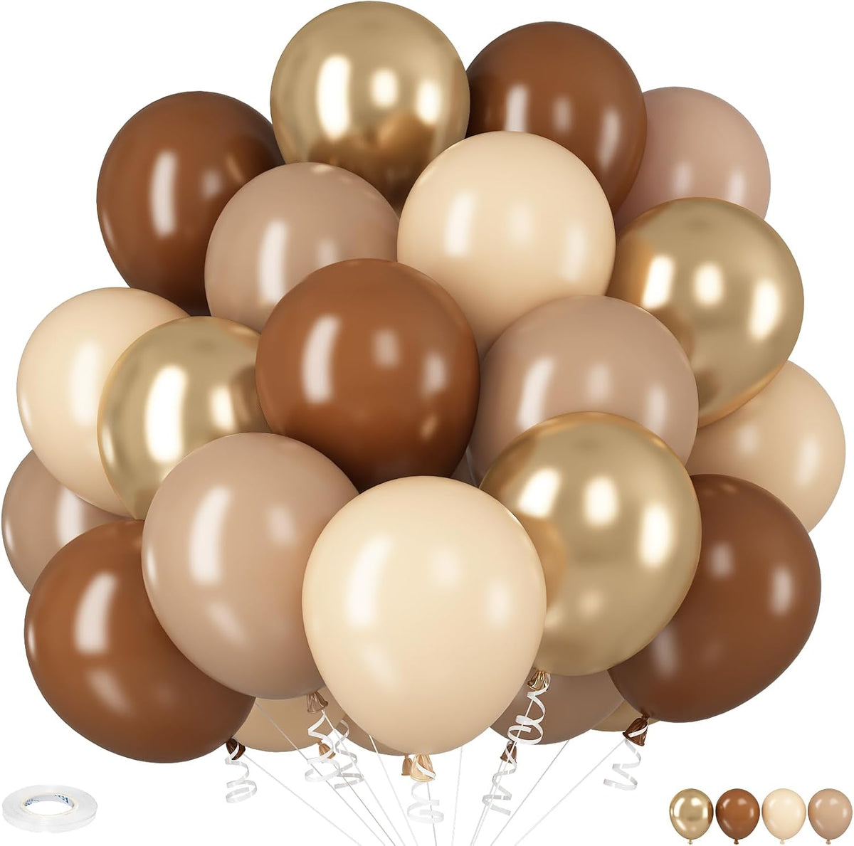HILAVO Toy Inspired Story Balloons - Brown Gold / 35PC