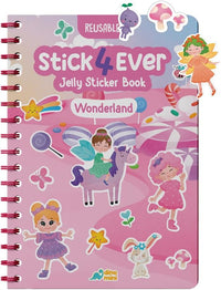 Stick4Ever Jelly Sticker Book, for Kids, Waterproof - Wonderland