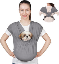 Supet Dog Sling Carrier for Small Pet - Grey / Plus