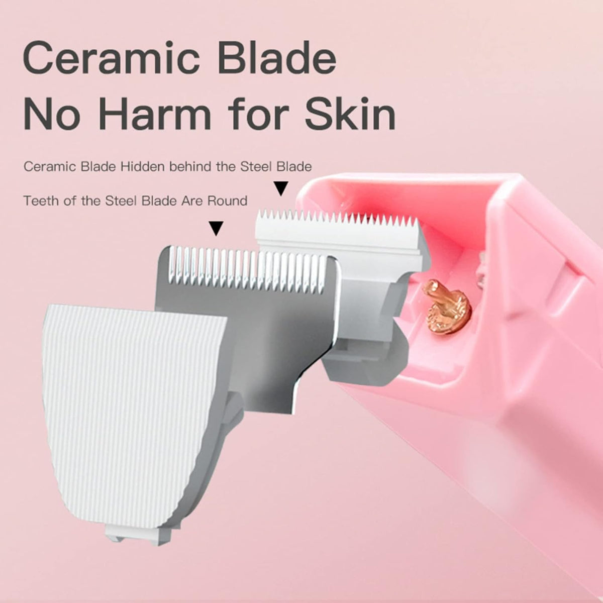 Professional Household Waterproof Low Noise Pet Hair Clippers - Ap005-6p-blades - image 3