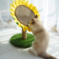 Sunflower Cat Scratching Post with Sisal Covered