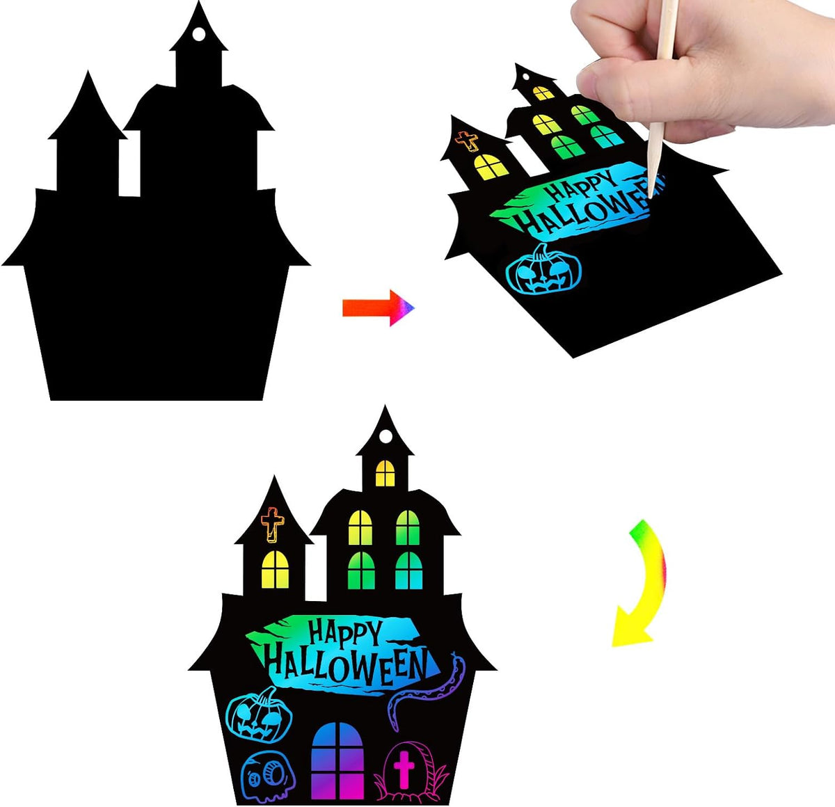 MGparty Halloween Crafts for Kids - 96PCS - image 2