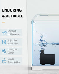 Uniclife 80 GPH Submersible Water Pump 4W 2.4ft High Lift Quiet Pump - 80GPH - image 4