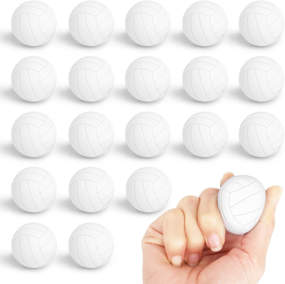 Hxezoc 20 mini baseball stress balls made of soft foam - view 7