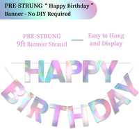 Pre-Strung Happy Birthday Banner - Iridescent - image 2