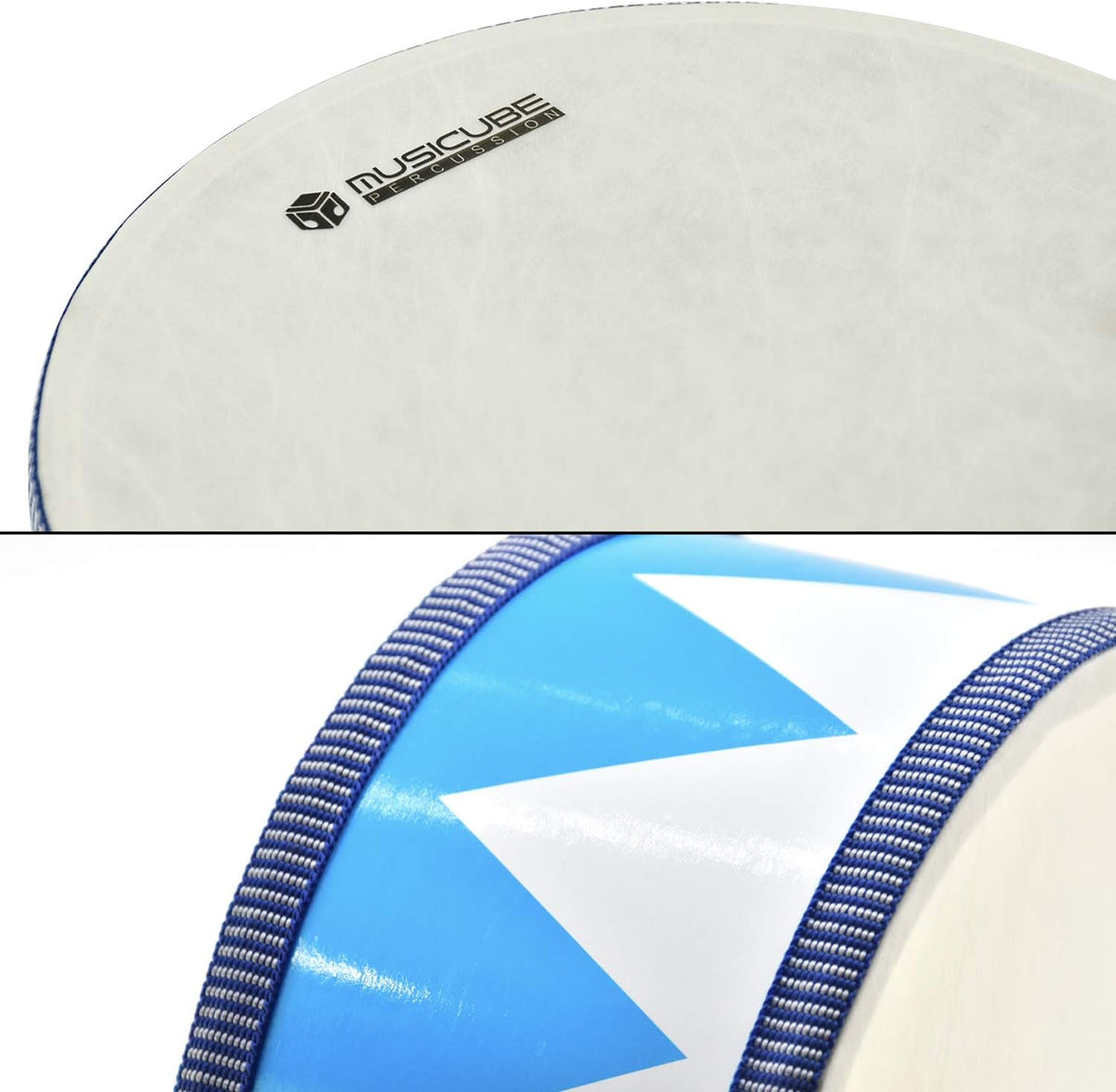Kids Drum Set 8-Inch Wooden Drum Toys with an Adjustable Strap and 2 - 8-inch 30812 - image 2