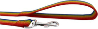 Nylon Dog Training Leash, Traction Rope - 1'' x 8 FT / Rainbow - image 3