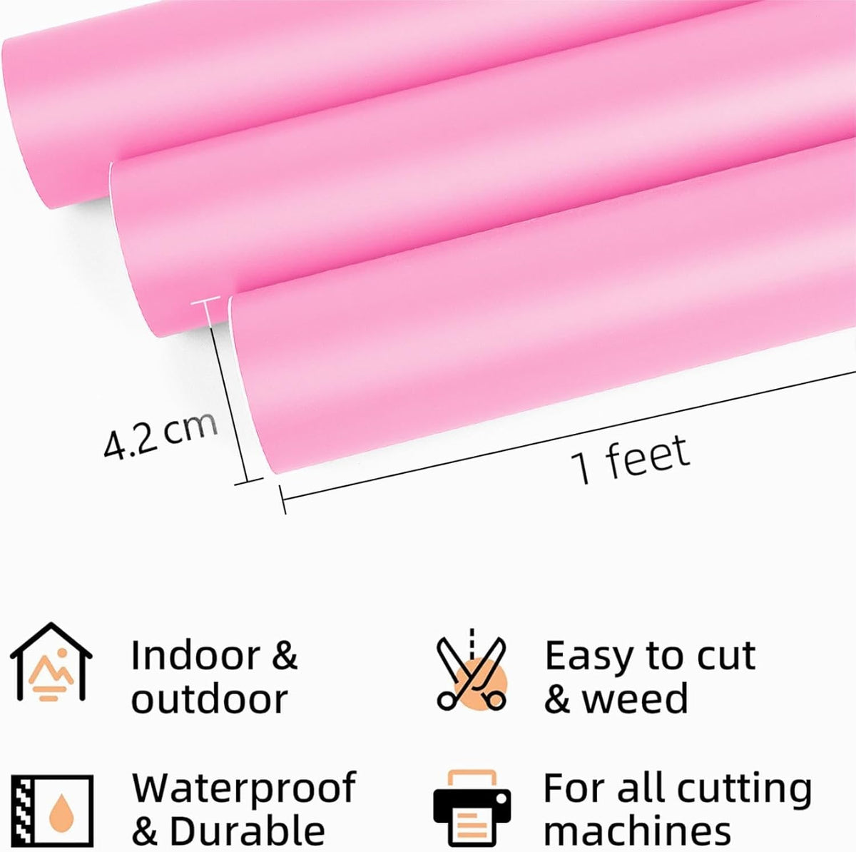 Prime Vinyl Permanent Vinyl - Matte Pink / 10FT - image 3