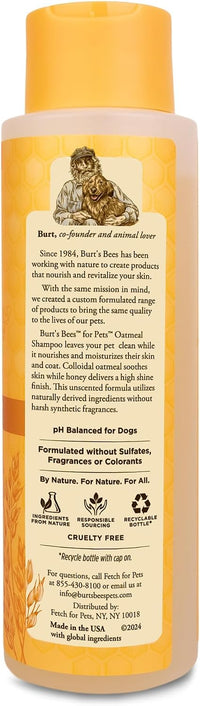 Burts Bees for Pets Oatmeal Dog Shampoo with Honey - Unscented / 16 Fl Oz (Pack of 1) - image 2