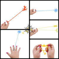 36 Pack Halloween Sticky Hands Toys Spider Web Cat Bat Pumpkin Candy - Halloween Sticky Hand 36 - image 4