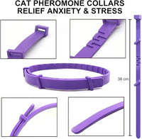 Calming Collar for Cats 4 Pack - Pheromone Collar for Stress and Anxiety Relief, Lasts 60 Days, Adjustable, Water-Resistant & Breakaway Design to Make Cats Relaxed