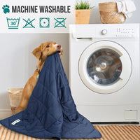 PetAmi Cooling Dog Blanket Lightweight for Small Pet Cat, 24x32 - Navy Blue / Large (40x60) - image 4