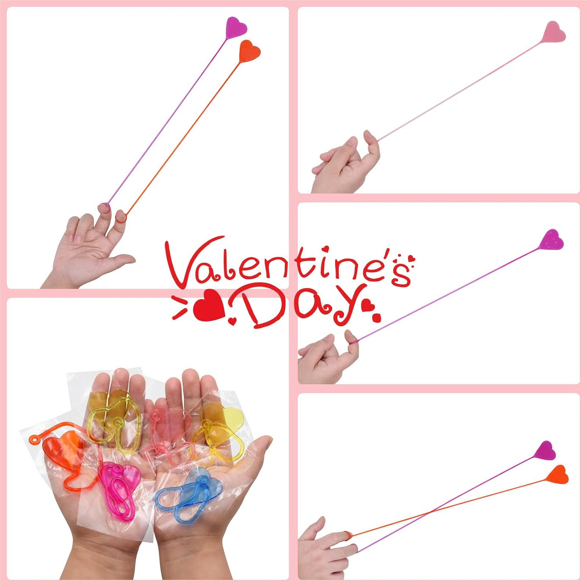 24 Pack Halloween Sticky Hands Toys - Valentines Sticky Hands 24 - image 4