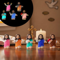 CroBlissful 50 little Jesus figurines that glow in the dark, five colors - view 2
