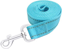 Nylon Dog Training Leash, Traction Rope - 1'' x 4 FT / Reflective Sky Blue - image 2