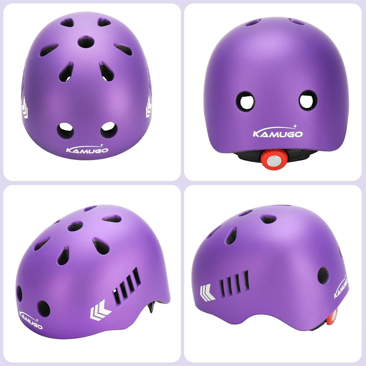 KAMUGO Kids Bike Helmet Set - Purple - image 2