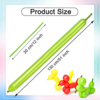 260 Balloons - Clear Long Balloons for Tying Balloon Arch & Balloon Ties – Fun for Kids & Family - Pearl Light Green - image 3